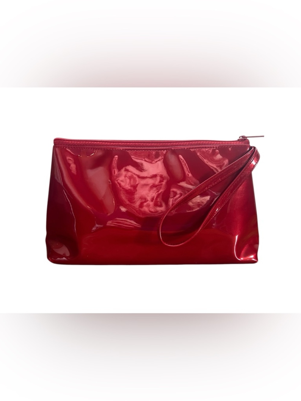 Avon Red Shimmering PVC Clutch – Y2K Sassy Shine